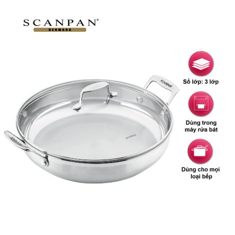  Chảo inox sâu lòng Scanpan Impact 32cm 71113200 