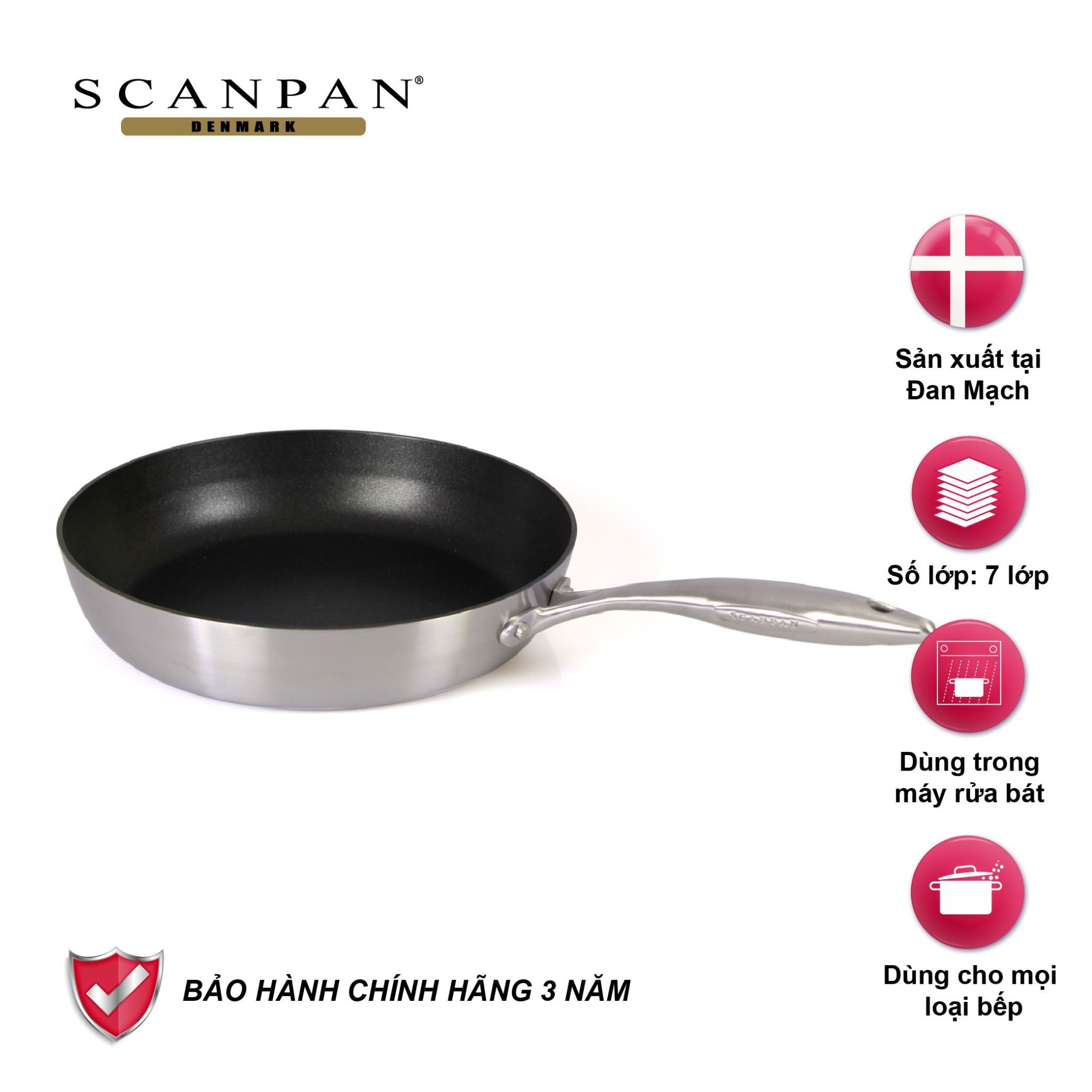 Chảo chống dính từ Scanpan CTX 28cm sâu lòng 65102814