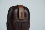  Bao Da Chìa Khóa Porche - Da Horween Shell Cordovan và Da Cá Sấu Alligator. 