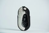  Bao Da Chìa Khóa Mercedes - Da Black Shark Skin và Himalaya Leather 
