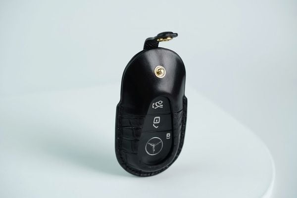  Bao Da Chìa Khóa Mercedes - Shell Cordovan, Alligator, Shark Leather 