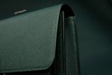  Clutch xách tay chất da bê Epsom  xanh dark green đặt riêng 