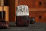  Bao Da Chìa Khóa Land Rover - Da Cá Sấu Himalaya x Shark Leather 