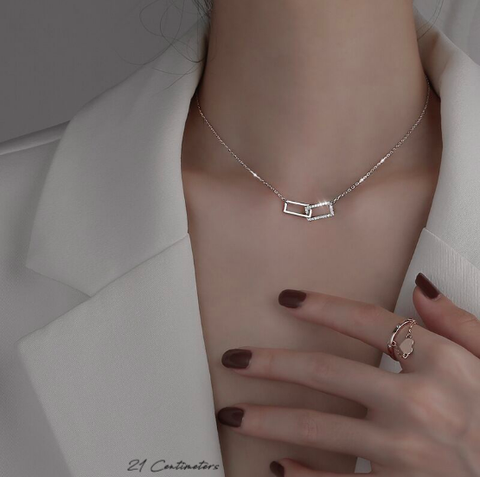 Dây chuyền bạc Simple Diamond