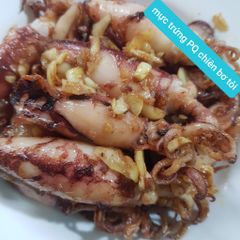 Mực trứng chiên bơ tỏi, cháy tỏi (500gr)