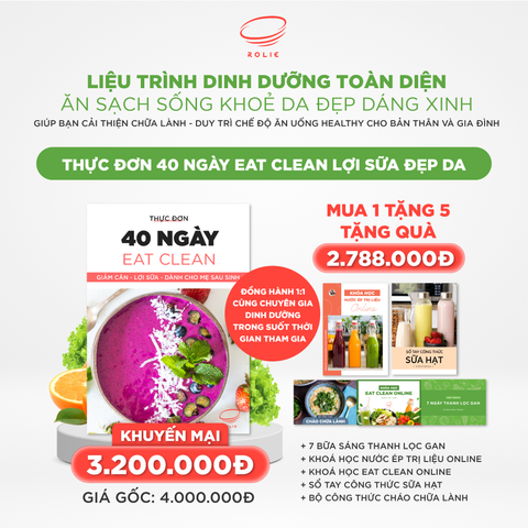 EAT CLEAN 40 NGÀY LỢI SỮA - DÀNH CHO MẸ SAU SINH