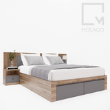 Bộ giường ngủ Đơn/Đôi 1m2-1m8 Miniwa|Molago