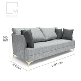 Bộ Sofa phòng khách 1m6/1m8 - 2 món Neo.chic|Molago