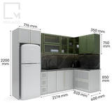 Trọn bộ phòng bếp - Hệ bếp và Bộ bàn ăn Neo.chic|Molago