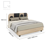 Giường ngủ đơn/đôi 1m2-1m8 Rattan|Molago