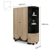 Trọn bộ phòng ngủ đơn 1m2/1m4 - 6 món-Rattan|Molago