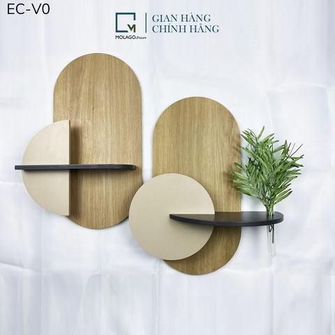 BỘ KỆ DÁN TƯỜNG OVAN VÀNG - EC - V