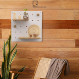 BẢNG GỖ ĐỤC LỖ PEGBOARD TREO TƯỜNG, TRANG TRÍ PHÒNG KHÁCH, BẾP, BÀN HỌC VN
