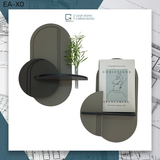 BỘ KỆ DÁN TƯỜNG OVAN XÁM - EA - X