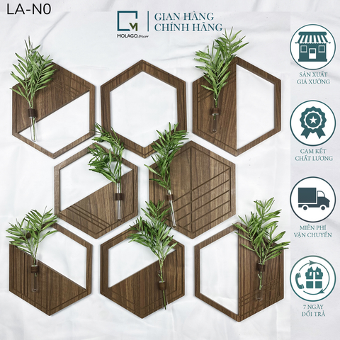 BỘ LỤC GIÁC TRANG TRÍ NÂU - LA