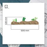 MÓC TREO QUẦN ÁO GỖ GẮN TƯỜNG HỌA TIẾT XƯƠNG RỒNG TRANG TRÍ NHÀ CỬA MT-R