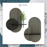 Kệ gỗ treo tường trang trí EA-X|Molago