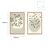 Bộ 2 tranh trang trí/Tranh treo tường - D008 Sakura|Molago
