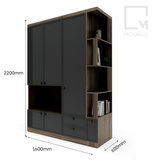 Bộ tủ kệ quần áo 3 Món - CB015 Miniwa|Molago
