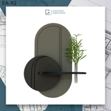 BỘ KỆ DÁN TƯỜNG OVAN XÁM - EA - X