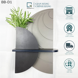 BỘ KỆ DÁN TƯỜNG BÁN NGUYỆT XÁM - BB -X