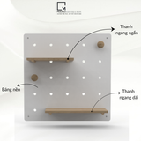 Bảng lỗ treo tường pegboard VN|Molago