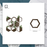 Bộ lục giác trang trí nâu LA|Molago