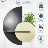 BỘ KỆ DÁN TƯỜNG BÁN NGUYỆT ĐEN - BA - D