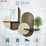 BỘ KỆ DÁN TƯỜNG OVAN NÂU - EC - N