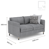 Ghế Sofa băng 1m6/1m8 - Silvan|Molago
