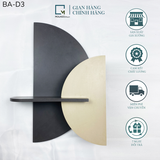 BỘ KỆ DÁN TƯỜNG BÁN NGUYỆT ĐEN - BA - D