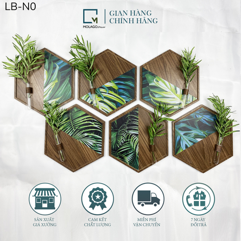 BỘ LỤC GIÁC TRANG TRÍ NÂU - LB -N