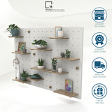 BẢNG GỖ ĐỤC LỖ PEGBOARD TREO TƯỜNG, TRANG TRÍ PHÒNG KHÁCH, BẾP, BÀN HỌC VN