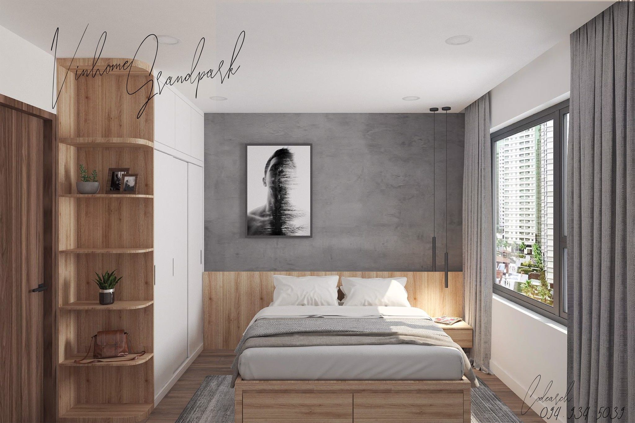  NỘI THẤT CĂN HỘ 1PN VINHOMES GRAND PARK 