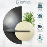Kệ gỗ dán tường decor trang trí bán nguyệt BA-D|Molago