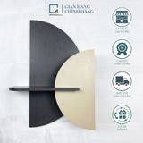 Kệ gỗ dán tường decor trang trí bán nguyệt BA-D|Molago