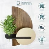 Kệ trang trí dán tường bán nguyệt BA-N|Molago