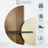 Kệ trang trí dán tường bán nguyệt BA-N|Molago