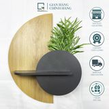 Kệ gỗ treo tường trang trí /kệ đặt tinh dầu BA-V|Molago