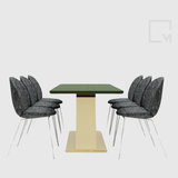 Bộ bàn ghế ăn nhiều kích thước 5/7 món - Neo.chic|Molago