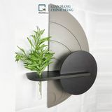 Kệ dán tường bán nguyệt xám decor BB-X|Molago