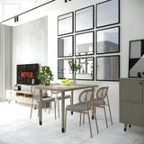 Bộ bàn ghế ăn gỗ nhiều kích thước 1m2-1m8 Silvan|Molago