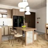 Bàn ăn gỗ nhiều kích thước 1m2-1m8 Sakura|Molago