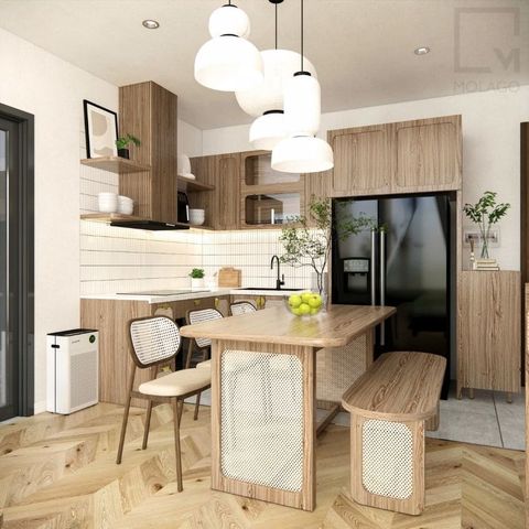 Trọn bộ phòng bếp - Hệ bếp và Bộ bàn ăn Sakura|Molago