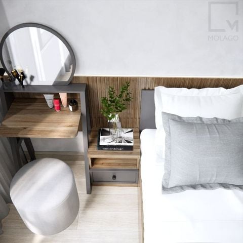 Bàn trang điểm gỗ - T007 Miniwa|Molago