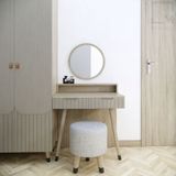 Gương trang điểm tròn treo tường - D004 Silvan|Molago