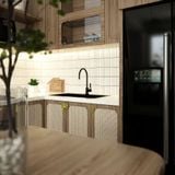 Trọn bộ tủ/kệ bếp gỗ hiện đại - Sakura|Molago
