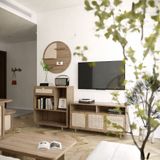 Bộ tủ kệ tivi trang trí 3 món - CB002 Sakura|Molago
