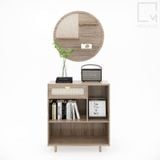 Bộ tủ sách và kệ tròn trang trí - 2 Món - Sakura|Molago
