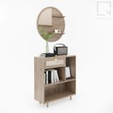Bộ tủ kệ tivi trang trí 3 món - CB002 Sakura|Molago